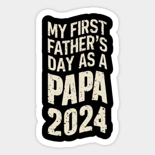 First Time Dad Est 2024 Sticker